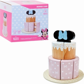 Disney Wooden Toys Minnie Mouse Tea Set, 13-pieces, Pretend Play, Kids Toys for Ages 3 Up, Amazon Exclusive by Just Play