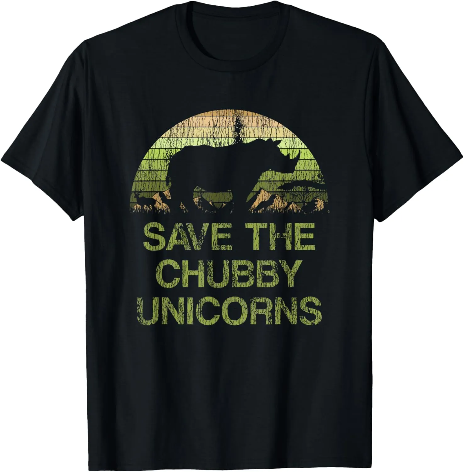 Distressed Save The Chubby Unicorns T-Shirt