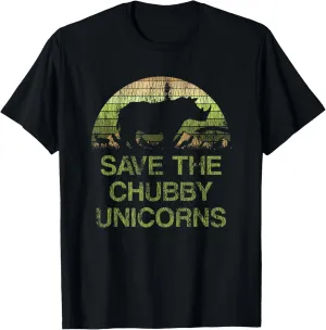 Distressed Save The Chubby Unicorns T-Shirt