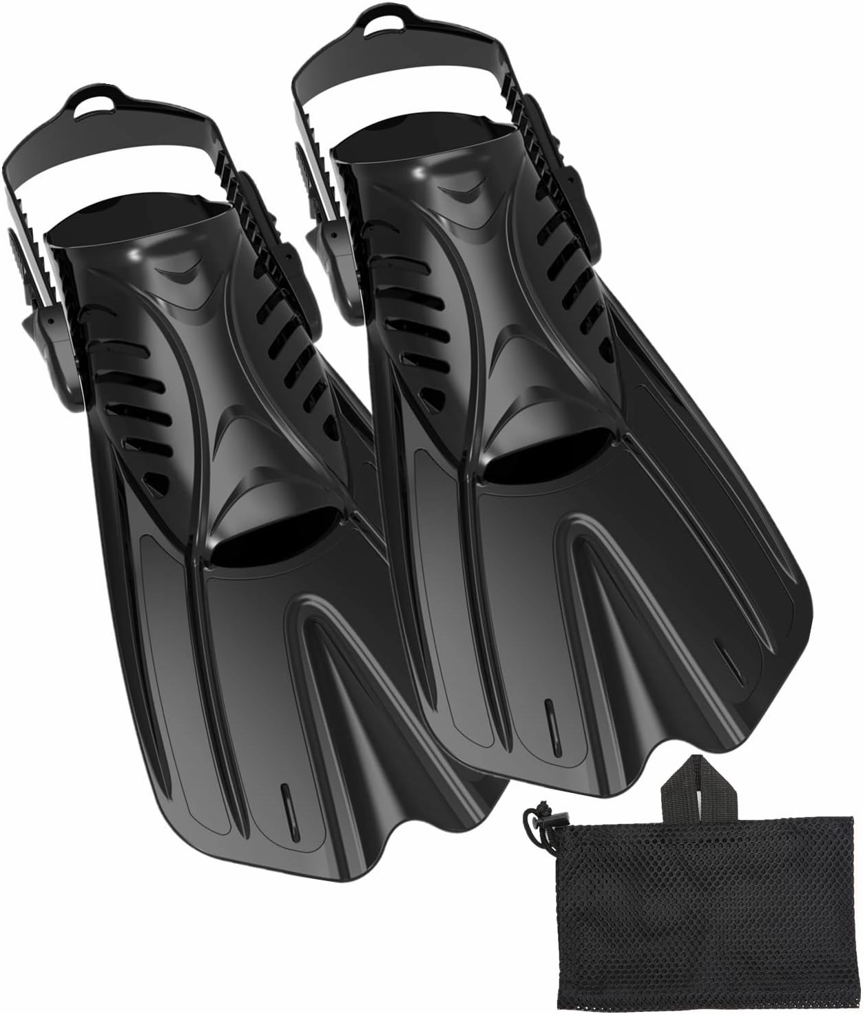 Diving fins Snorkeling Gear for Adults Snorkel fins ，Swim fins Open, Adjustable, Men, Women, Children, Swim Flippers