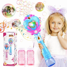 Dolanus Bubble Machine for Kids, Light Up Princess Bubble Wands, Outdoor Toys for Girls Ages 4-8, 3 Year Old Girl Toy Toddler Girl Toys Age 5-7, Party Favors Birthday Gifts for 3 4 5 6 7 8 Years Old