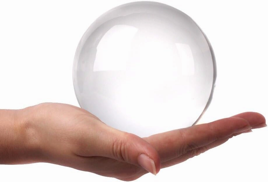 DSJUGGLING 85mm Clear Acrylic Contact Ball, 3.35" Contact Juggling Ball for Beginners