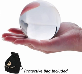 DSJUGGLING Clear Acrylic Contact Juggling Ball 95mm - Approx. 3.75" for isolations and Body Rolls