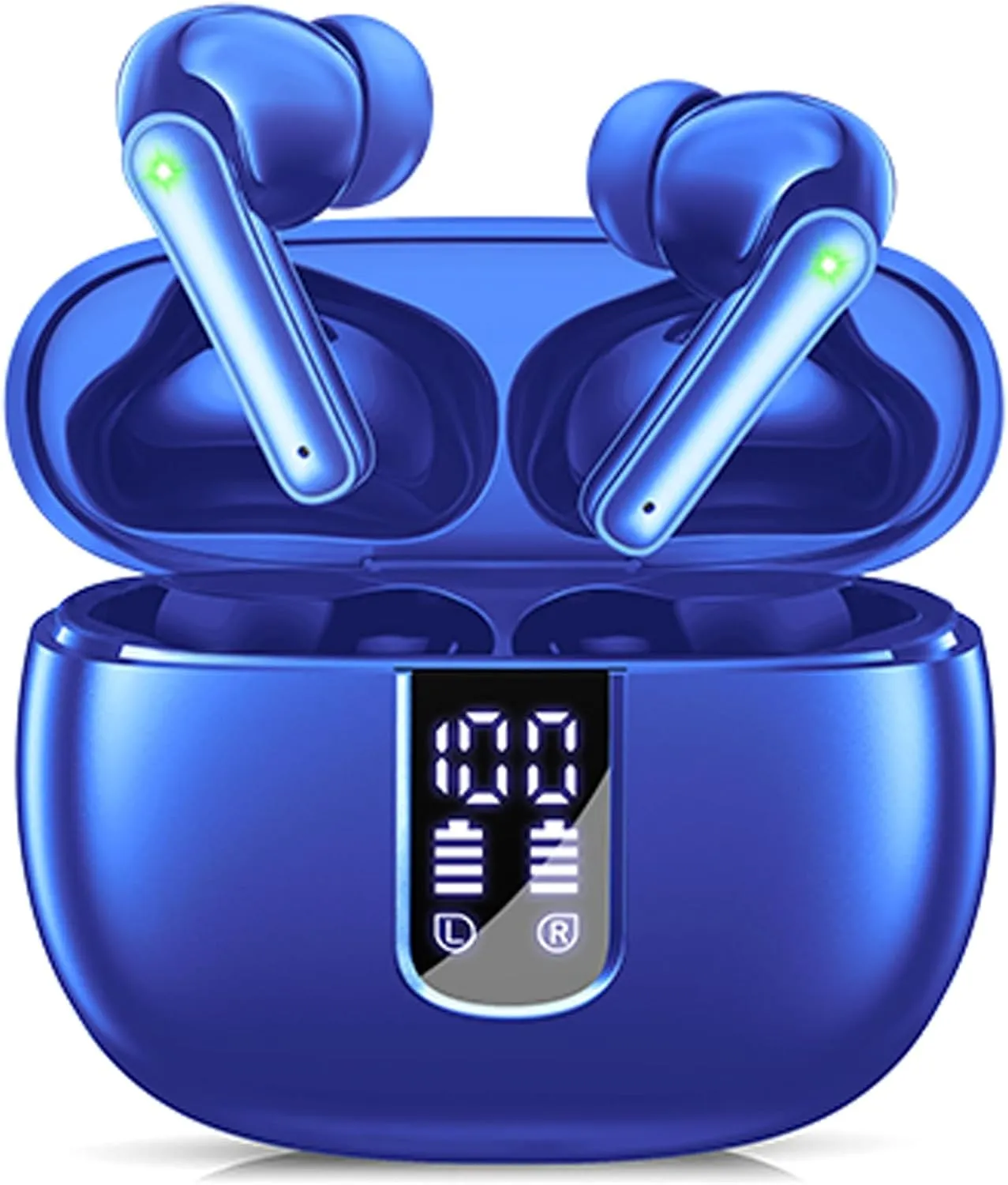 Ear Buds Wireless Earbuds - Bluetooth 5.3 Headphones (48H Playback) Built in Mic with LED Display Charging Case, IP7 Waterproof Earphone for iPhone Andriod Phones Laptop Sports Workout