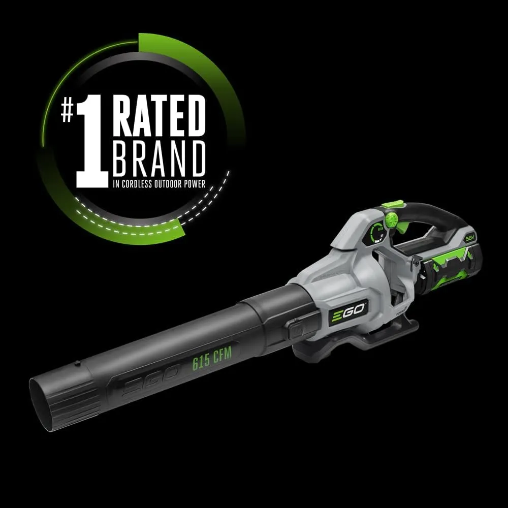 EGO POWER  Leaf Blower, Cordless Electric 615 CFM, Battery and Charger Not Included - LB6150