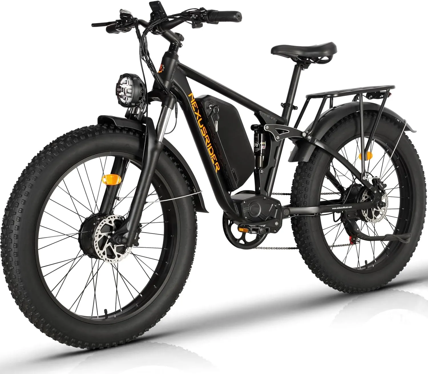 Electric Bike for Adults, Dual Motor AWD 2000W 35MPH Electric Bicycles, Removable Lithium Battery 48V/22.4AH, 21-Speed with Ignition Lock Hydraulic Disc Brake