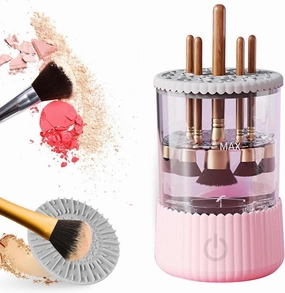 Electric Makeup Brush Cleaner Machine, 2 in 1 USB Cosmetic Brush Cleaner,Cosmetic Brush Swirl Cleanser Tool, Clean for Beauty Women Makeup Brushes & Sponges, Beauty Cleaning Tool Gifts for Women