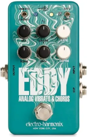 Electro-Harmonix EHX Eddy Vibrato Chorus Guitar Effect Pedal