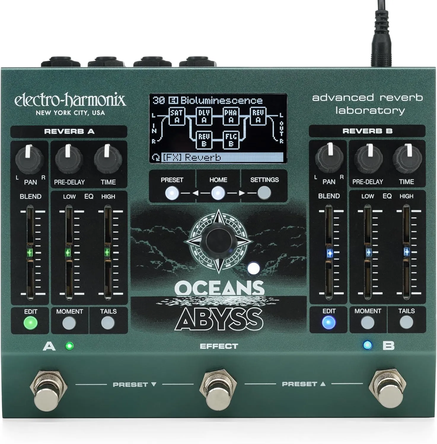 Electro-Harmonix Oceans Abyss Advanced Reverb Laboratory
