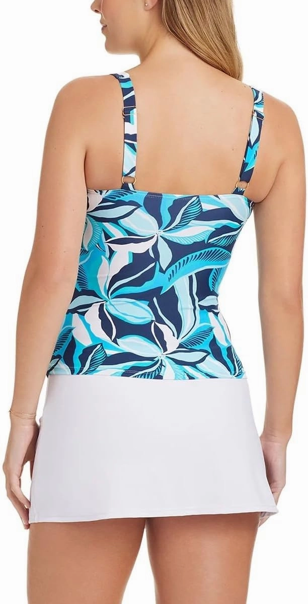 ELLEN TRACY Womens 2 Piece Lightweight Tankini Swimsuit Set