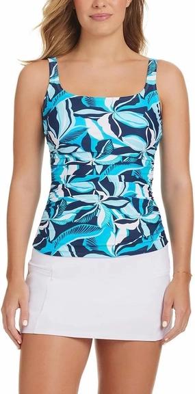 ELLEN TRACY Womens 2 Piece Lightweight Tankini Swimsuit Set