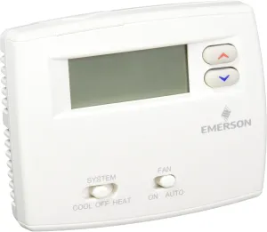Emerson 1F86 0244 Non Programmable Thermostat 1H/1C, Blue