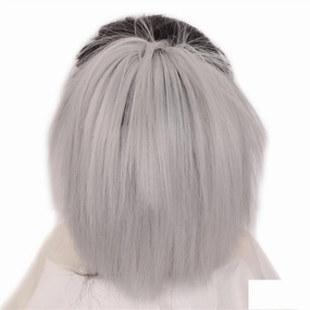 ENGENDER Hair Bun 1 Pack Synthetic Messy Bun with Elastic Rubber Band Wig Straight Hair Ponytail Extensions Hair Bun for Women Hair Piece(01)