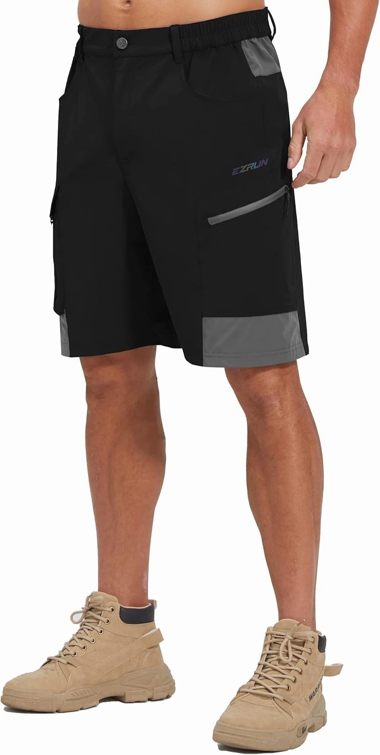 EZRUN Men's Hiking Cargo Shorts Quick Dry Golf Outdoor Work Tactical Shorts with Multi Pocket for Fishing Travel