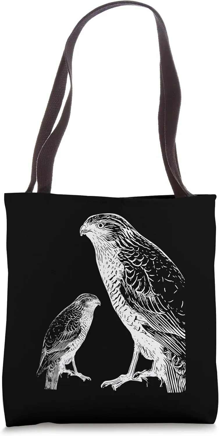Falcon Bird of Prey Illustration Hawk Tote Bag