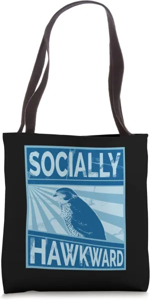 Falcon Hawk Socially Hawkward Tote Bag