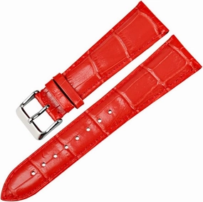 Fashion Watchbands Genuine Leather Watch Strap 12mm-22mm for Women Watch Band for Watch Bracelet(White-Dinosaur Doodle4,19mm)