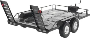 FastUU RC Trailer, 1/10 Scale Accessories High Bearing Capacity Heavy-Duty Carrier Durable for RC Car for 90046 90047 CC01