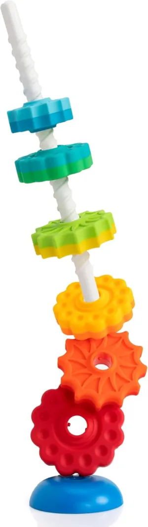 Fat Brain Toys SpinAgain, Baby Stacking & Spinning Toys for Toddlers Ages 1 