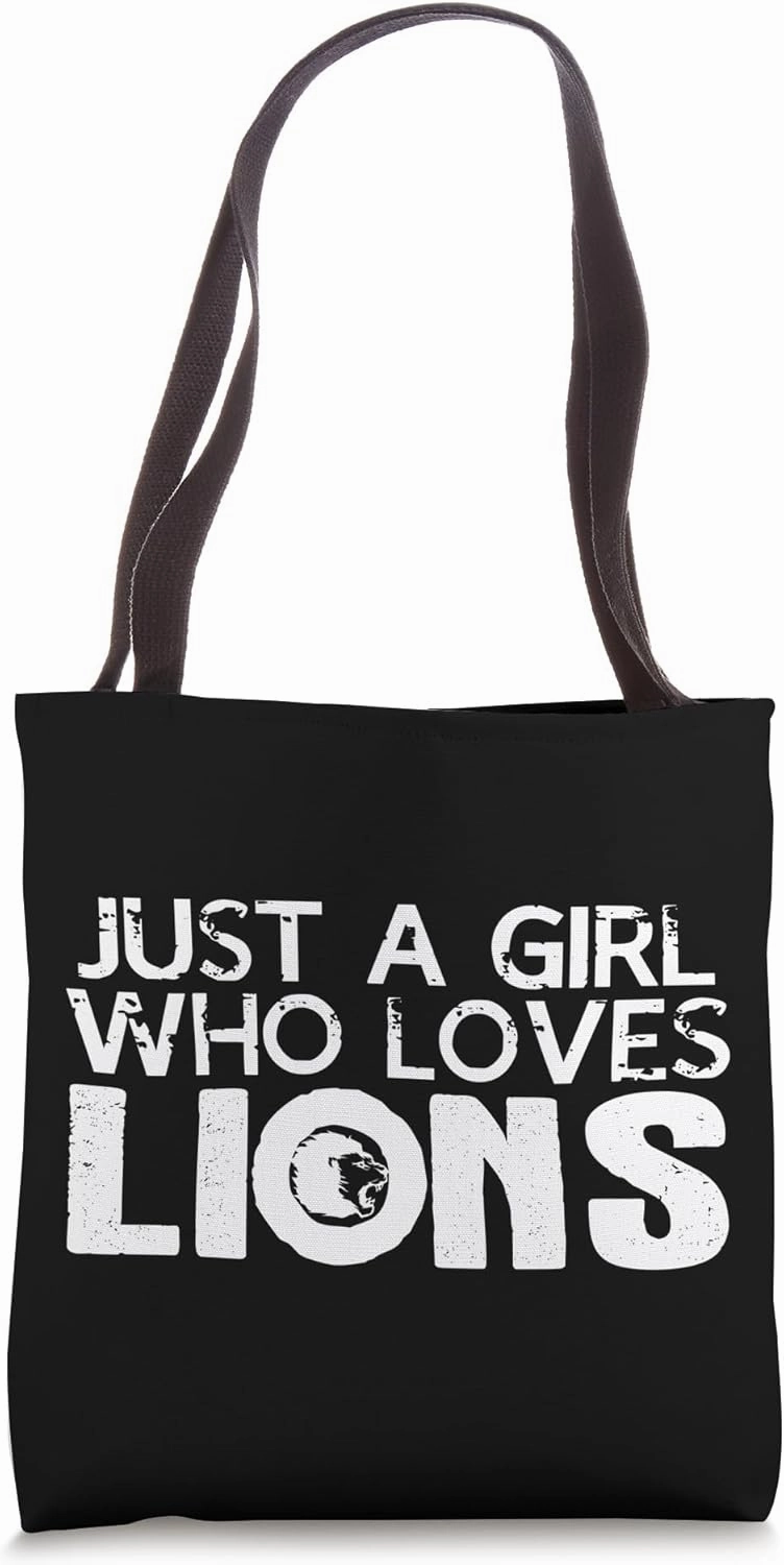 Feline Jungle Mane Lioness Pride Roar Leo Cub Predator Lion Tote Bag