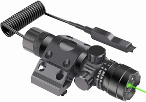Feyachi Tactical Green Laser Sight with M Lock/Picatinny Rail Mount/Barrel Mount Include Pressure Switch