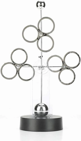 Firlar Electronic Perpetual Motion,Revolving Celestial Model Kinetic Art Craft Desk Decoration Office Decor Educational Science