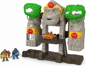 Fisher-Price Imaginext Preschool Toy Gorilla Fortress Playset with Poseable Figures & Accessories for Pretend Play Ages 3  Years