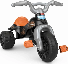 Fisher-Price Toddler Tricycle Harley-Davidson Tough Trike, Toy Bike with Handlebar Grips & Storage for Outdoor Play Kids Ages 2  Years