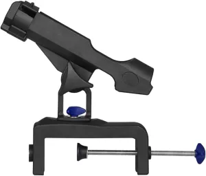 Fishing Rod Holder Bracket Rotatable Rod Holder for Boats Kayaks Yachts Adjustable Multi Positional Mounting with Locking Rod Ring Durable Stainless Steel Tackle Tool