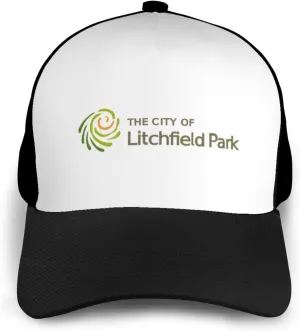 Flag of Litchfield Park, Arizona Baseball Cap Men Women Baseball Caps Adjustable Breathable Sports Sun Hat Casual Outdoor Trucker Hats Golf Dad Ball Cap Black