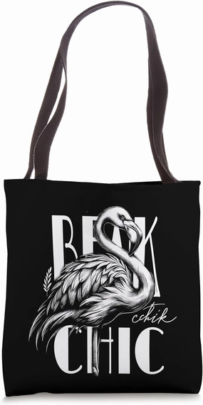 Flamingo Beak Chic Funny Birdwatching Birder Gift Tote Bag