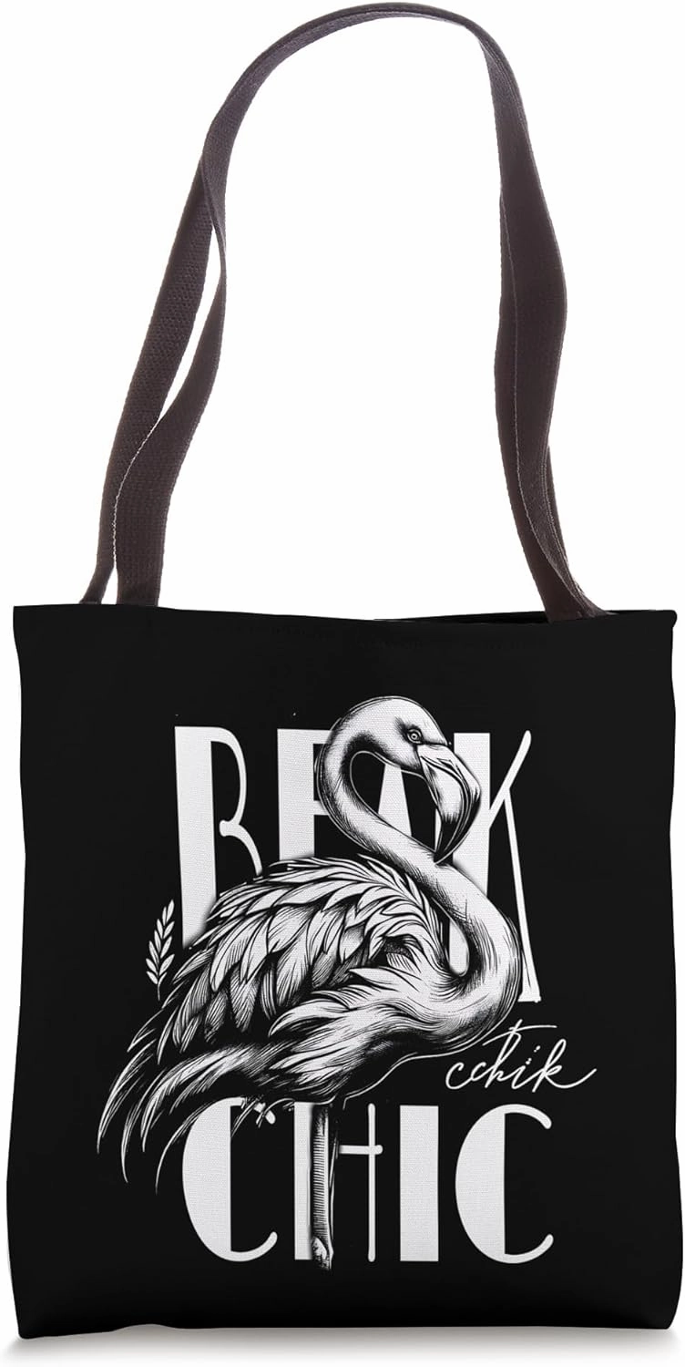 Flamingo Beak Chic Funny Birdwatching Birder Gift Tote Bag