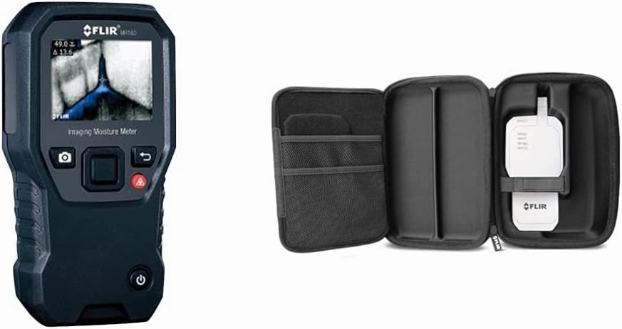 FLIR MR160 - Thermal Imaging Moisture Meter - with IGM (Infrared Guided Measurement), Pin and Pinless & MR10-2: Protective Case for FLIR Moisture Meter