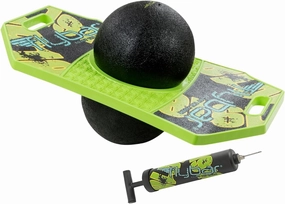 Flybar Pogo Trick Ball for Kids, Bounce Board for Boys and Girls Ages 6 , Up to 160 lbs, Includes Pump, Easy to Carry Handle, Durable Plastic Deck Indoor, Outdoor Toy Pogo Jumper,