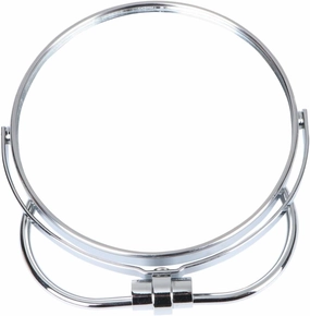 Foldable Hanging Makeup Mirror Dual Sided Mirror for Home Office Shop Compact Tabletop Silver Mirror for Bedroom Bathroom Decor