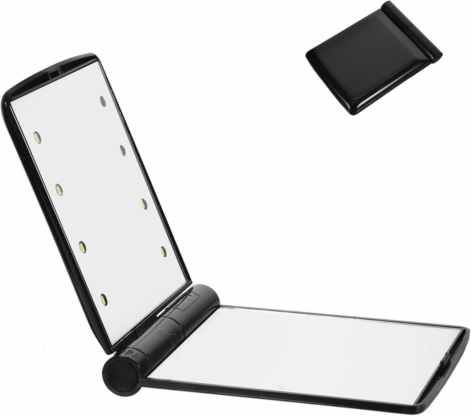 Foldable LED Makeup Mirror Two Sided Handheld Design Compact Pocket Mirror for Travel High Definition Surface Present for Women