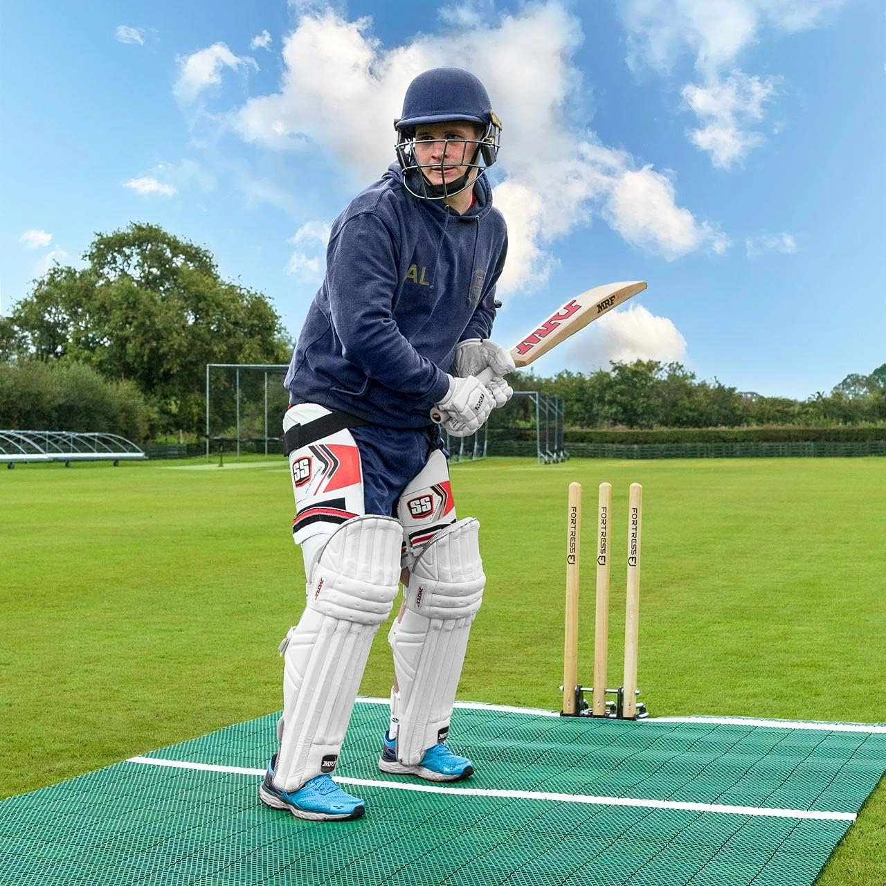FORTRESS Instant Cricket Pitch Matting - 6X Lengths | Ideal for Backyard Practice & Matches | Easy Set Up - No Installation | Durable Indoor/Outdoor Roll Mat