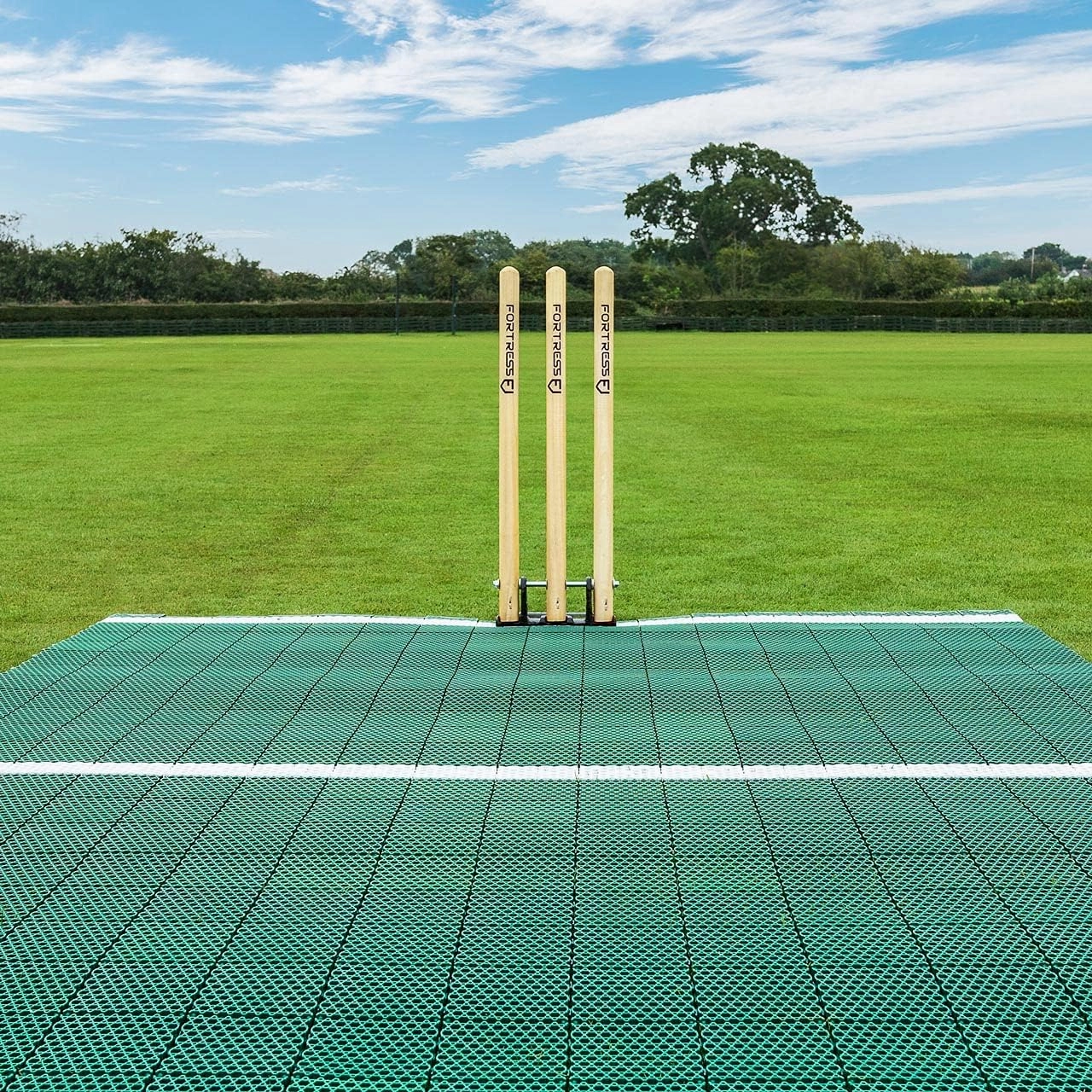 FORTRESS Instant Cricket Pitch Matting - 6X Lengths | Ideal for Backyard Practice & Matches | Easy Set Up - No Installation | Durable Indoor/Outdoor Roll Mat