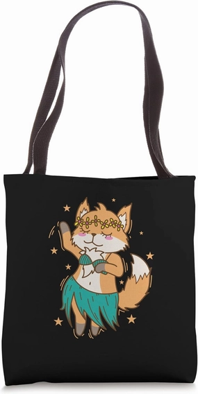 Fox doing belly dance funny Animal Nature Tote Bag