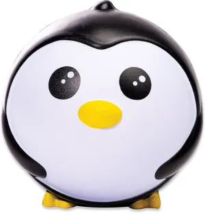 Franklin Sports Animal Ball Friends - 6in Foam Balls - Pepper Penguin - Squishy Foam Balls, Black