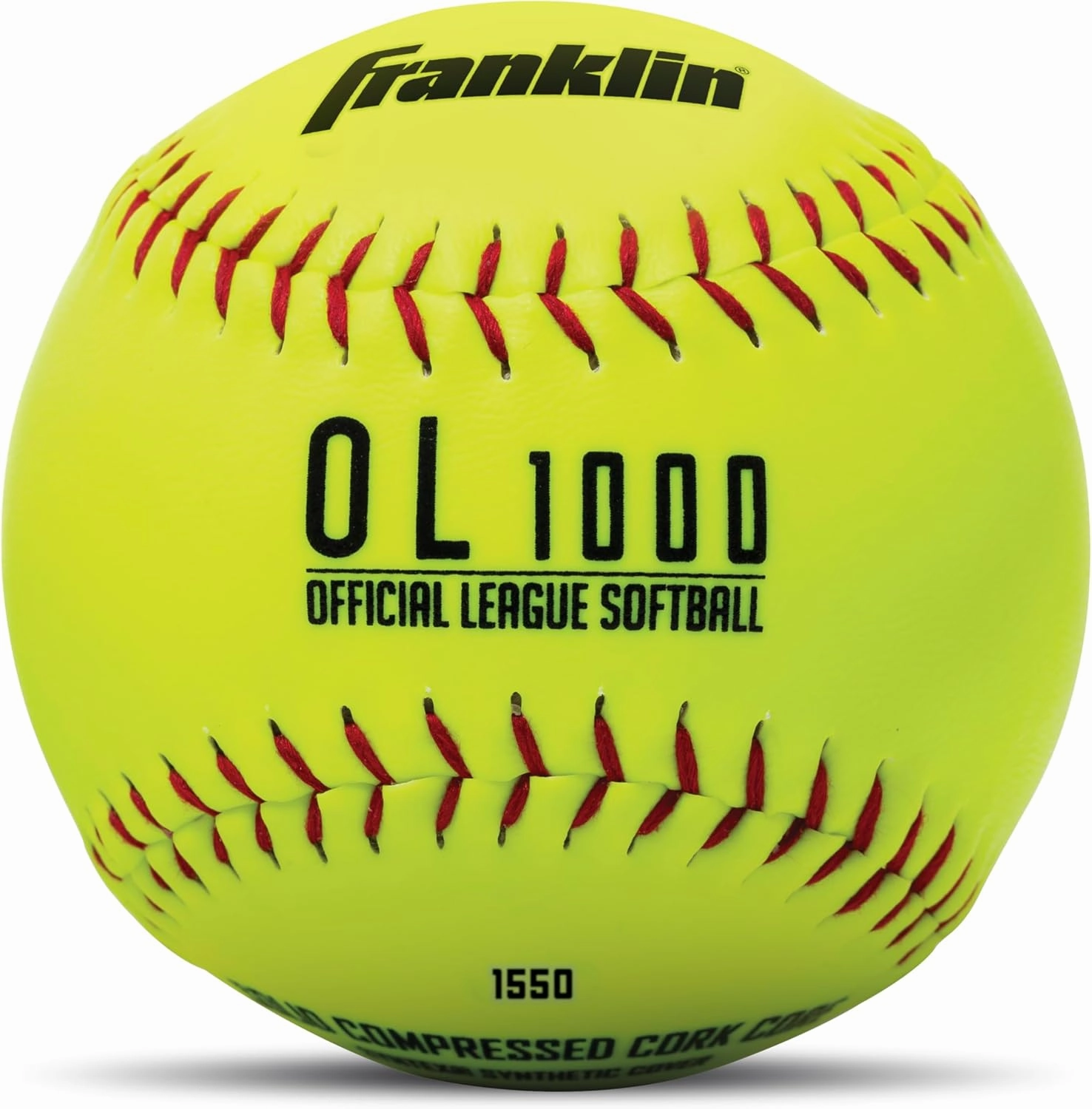 Franklin Sports Practice Softballs - OL1000 Fastpitch 12" Inch Yellow Softballs - Official Size   Weight Practice Balls for Youth   Beginner Players - 1 Pack, 4 Pack   12 Ball Bulk Packs