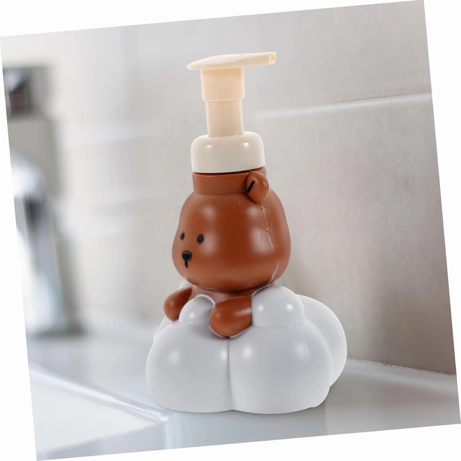 FRCOLOR 250ml Foam Pump Bottle for Hand Soap Foam Dispenser Soap Dispenser Pump Bear Shape