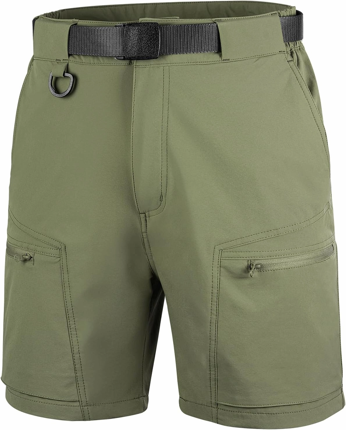 FREE SOLDIER Men's Cargo Hiking Shorts with Belt Lightweight Quick Dry Tactical Shorts with Pockets for Casual Work Golf