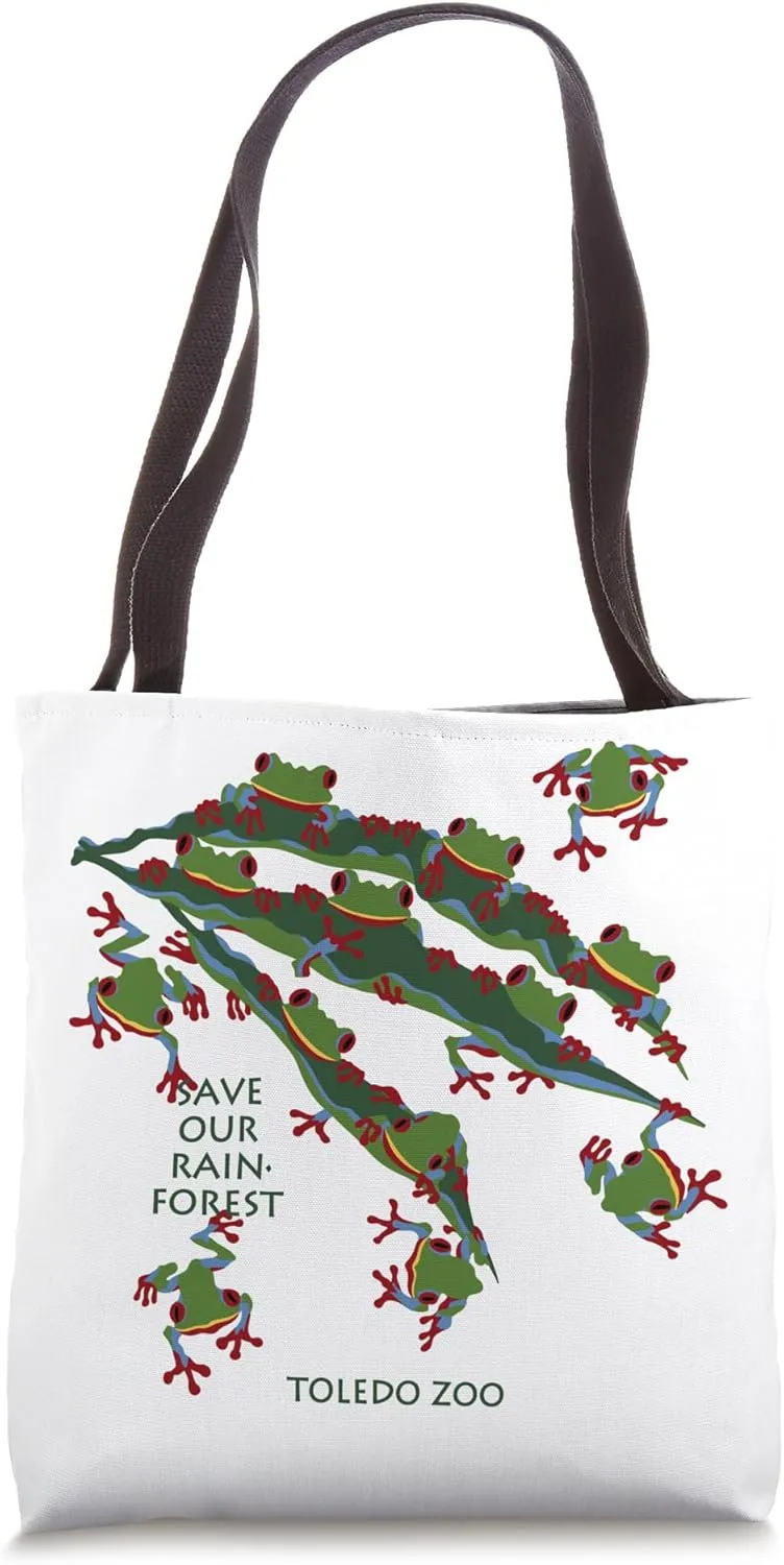 Frog Toledo Zoo Save Our Rain Forest Tote Bag