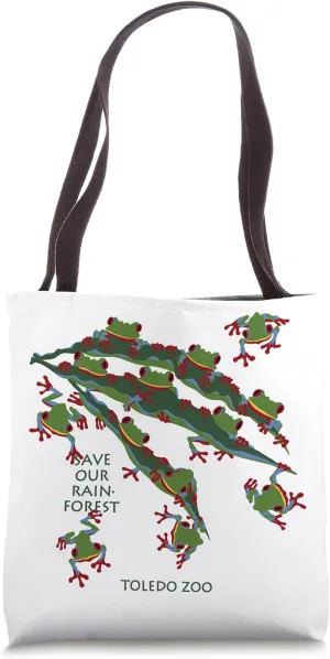 Frog Toledo Zoo Save Our Rain Forest Tote Bag