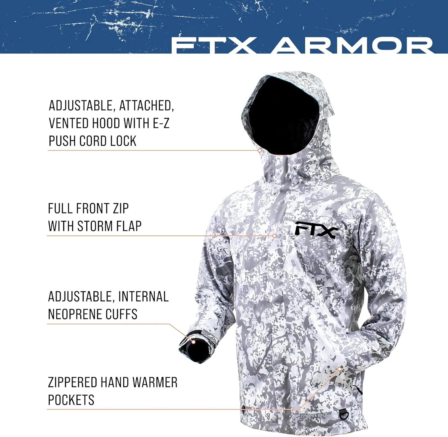 FROGG TOGGS Men's FTX Armor Premium Waterproof Rain, Fishing/Anglers Jacket