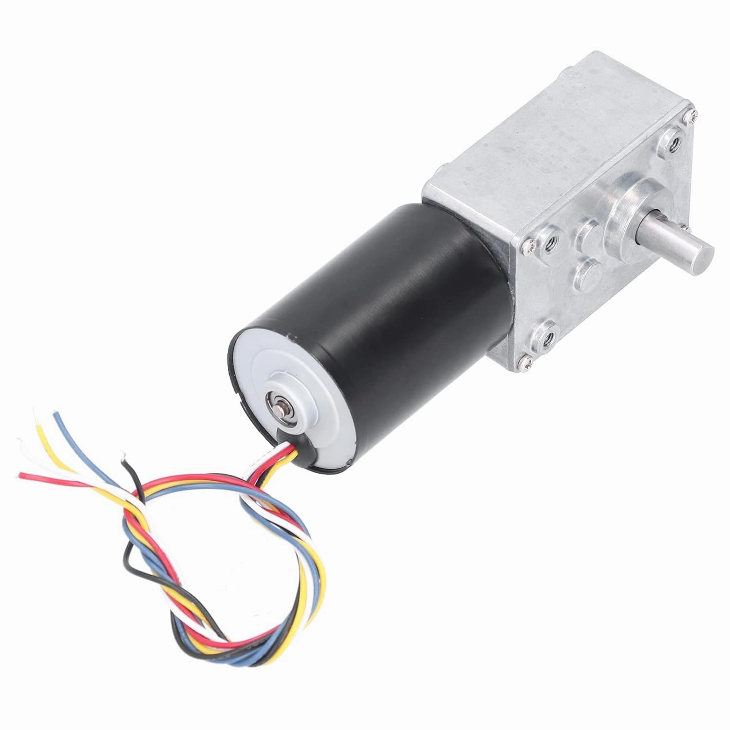 FTVOGUE Electric Gear Motor, Brushless Speed Reduction Motor, PWM Electric Gear 24V High Torsion with Builtin Sensor Drive, Ball Bearing Design, 36mm Steel Tube for (27RPM)