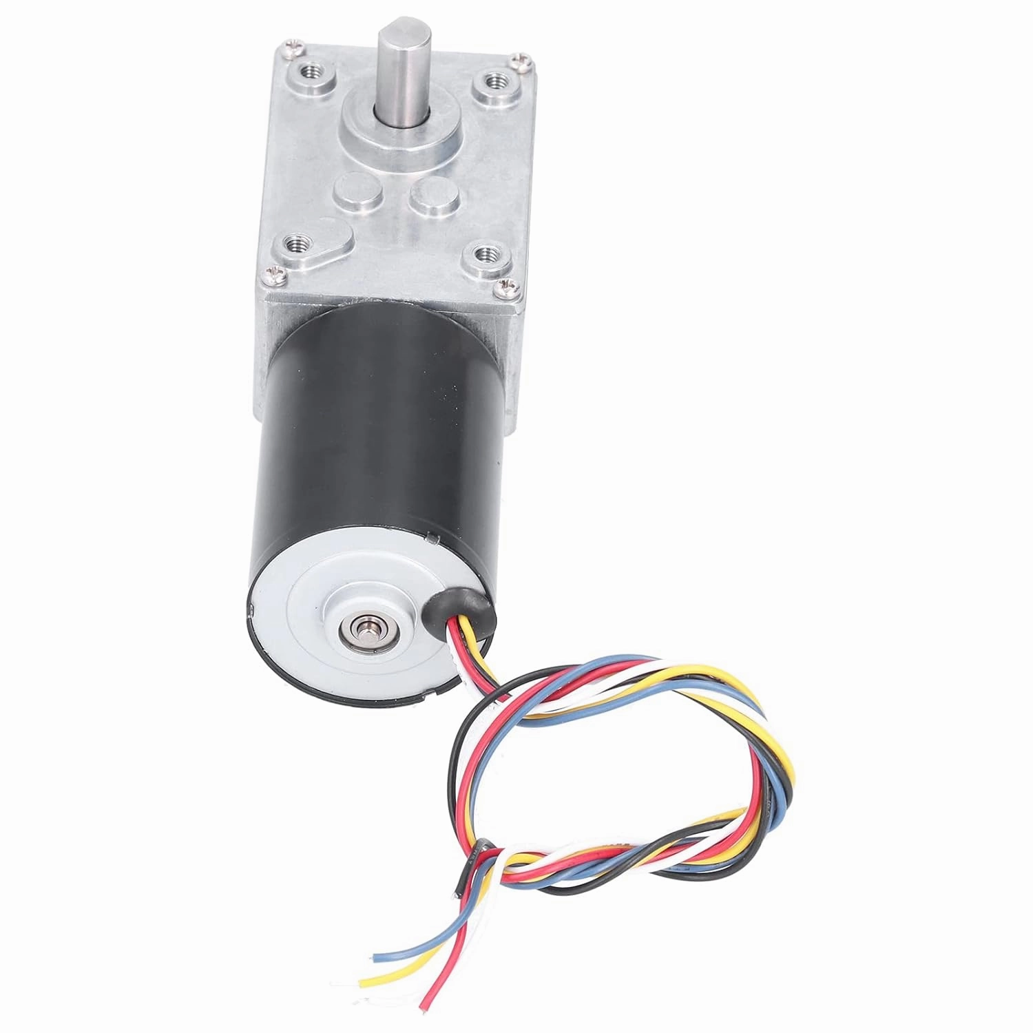 FTVOGUE Electric Gear Motor, Brushless Speed Reduction Motor, PWM Electric Gear 24V High Torsion with Builtin Sensor Drive, Ball Bearing Design, 36mm Steel Tube for (27RPM)