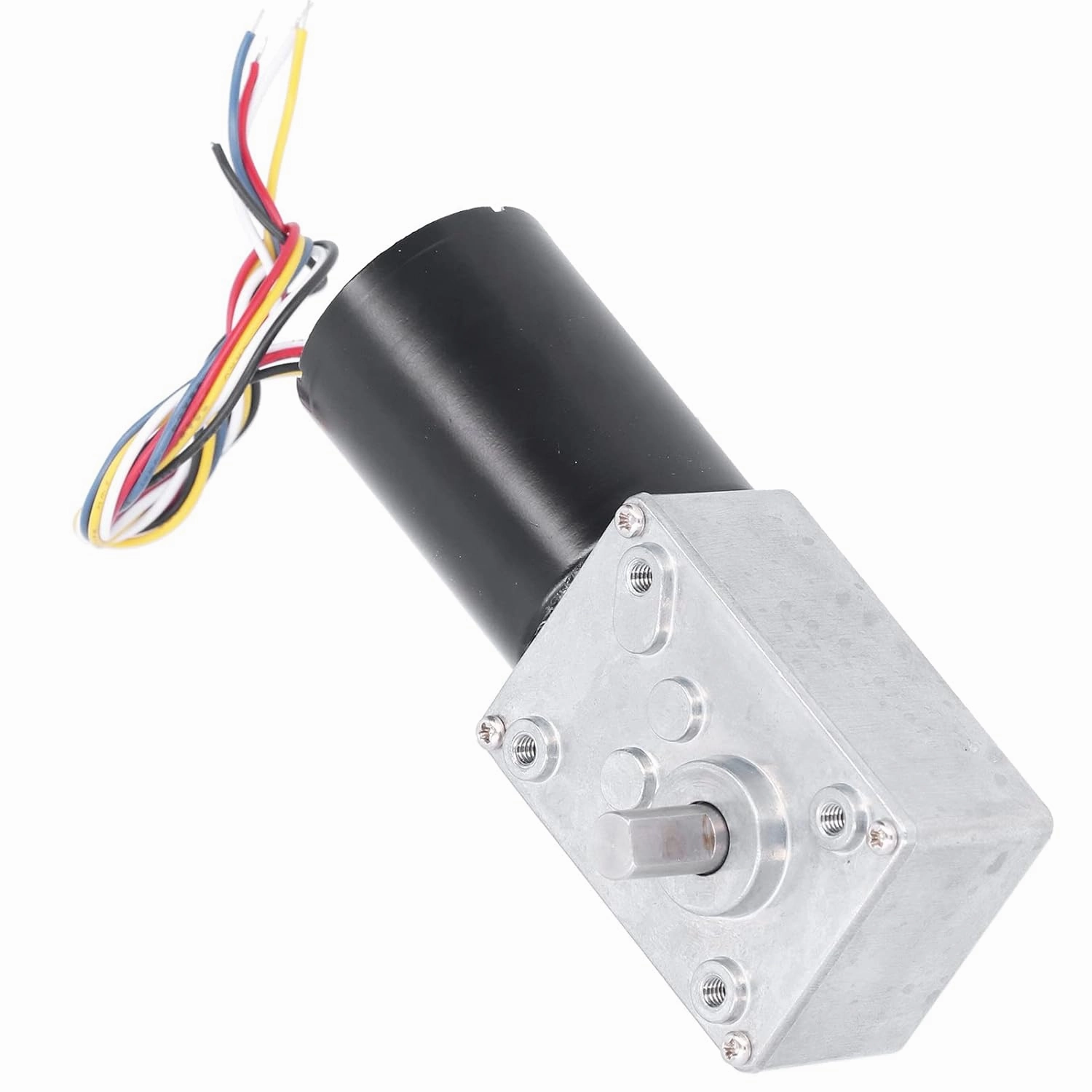 FTVOGUE Electric Gear Motor, Brushless Speed Reduction Motor, PWM Electric Gear 24V High Torsion with Builtin Sensor Drive, Ball Bearing Design, 36mm Steel Tube for (27RPM)