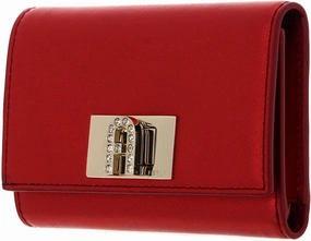 Furla Women's Compact Wallet M, Rosso Veneziano, 13 x 9 x 3 cm, Solid, Zipper Closure, 8 Card Slots, 1 Note Compartment, 1 Coin Pocket, Leather Lining, Compact Style, Gift Box Included